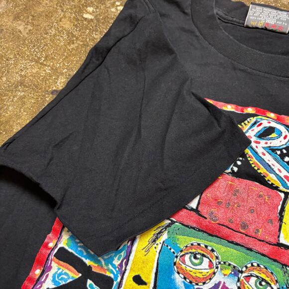 Vintage 90s Fred Babb Art Breaks The Rules Shirt Men's Large Made in USA - Picture 8 of 9